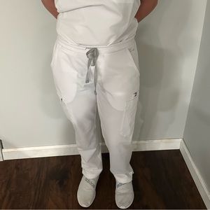 Straight leg white figs pants. Worn once